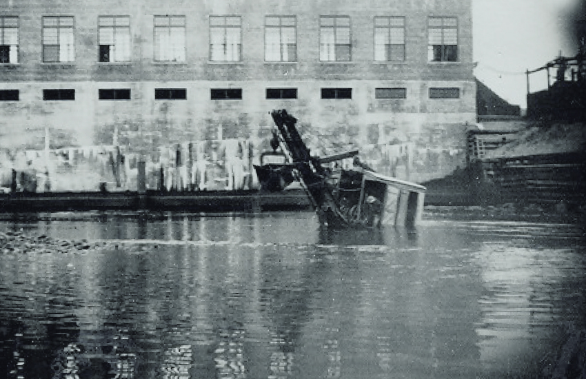 1930 When One Of Our Heavy Equipment Sunk