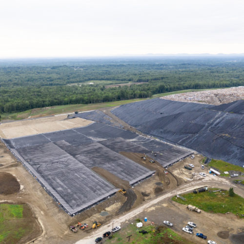 Aerial Wide Shot Of Prince William Landfill Sequence 4 Cap Construction Project Site