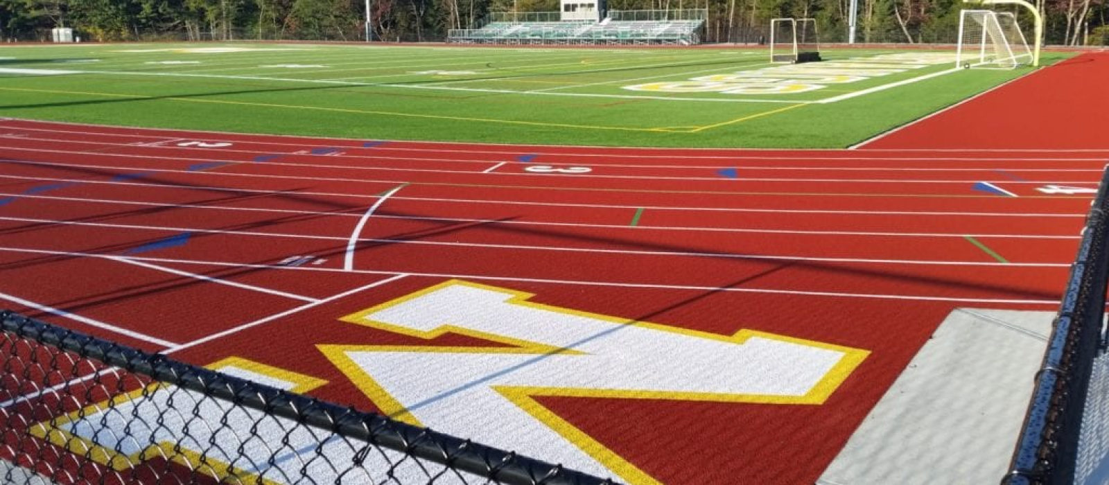 Other Side Shot Of Track And Field At Waterboro Rsu 57 Athletic Complex