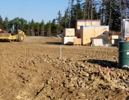Wide View Of Wind Farm Sitework Project Site