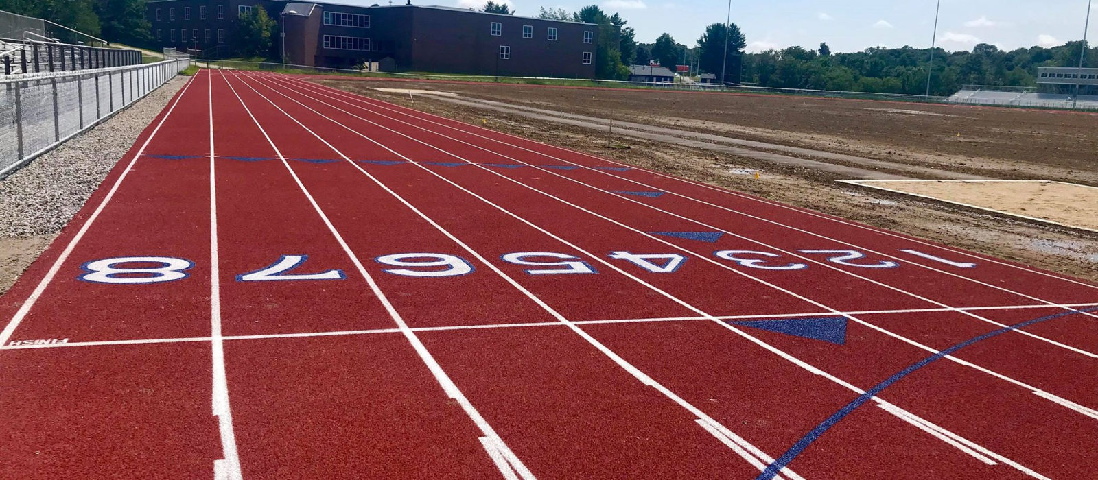Track And Field View At Lewiston Public Schools