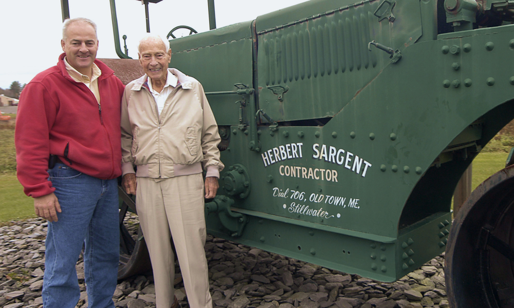 Herbert E. Sargent With A Used Reo Dump Truck In The 20s