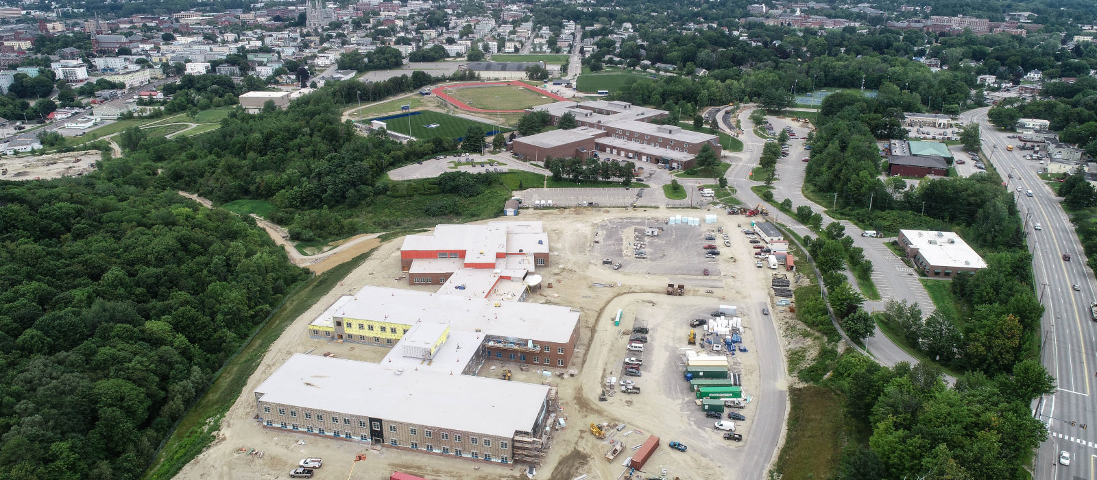 Lewiston Public School Aerial View