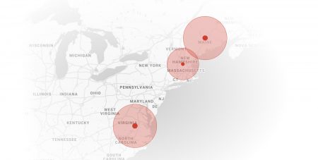 Sargent's Office Locations Map