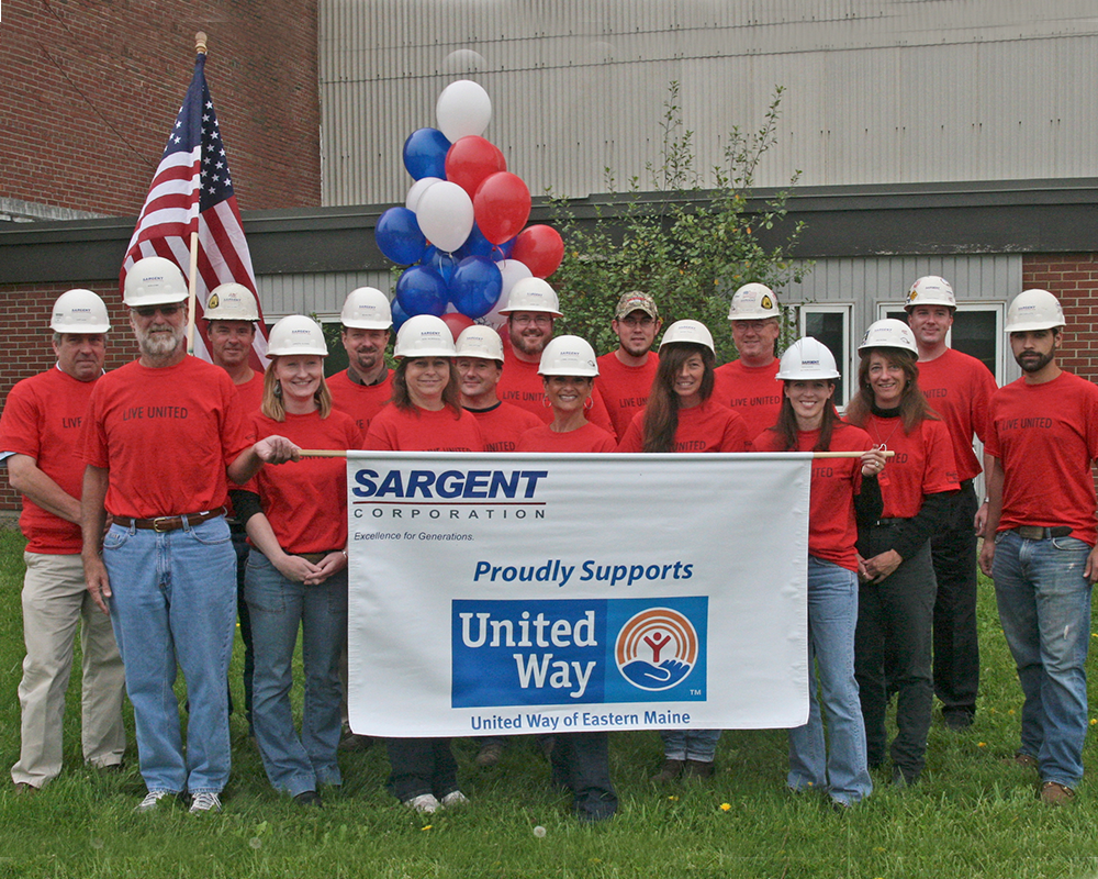 Sargent's Teams Showing Support For United Way Of Eastern Maine