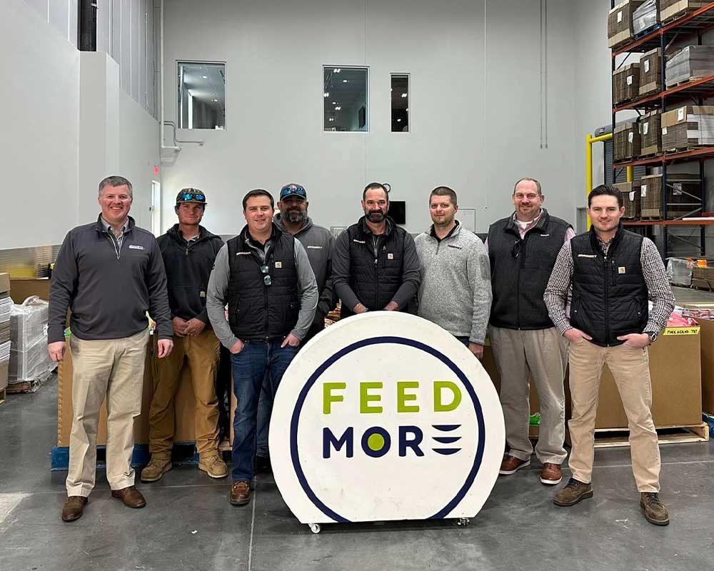 Sargent team donates food to RAMCA.